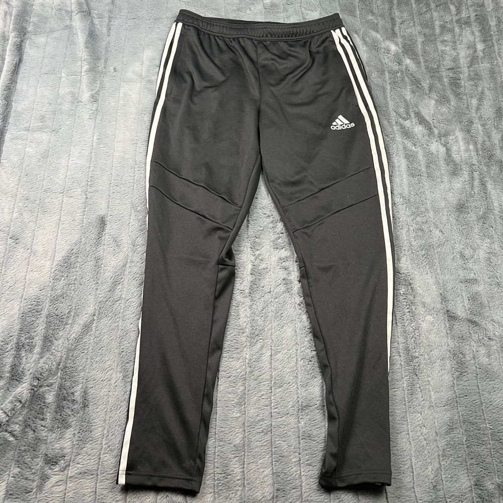 Adidas Mens Tiro Training Pants Black White Triple Stripe Track Joggers Size M